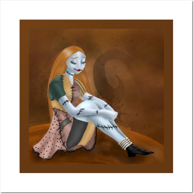 Sally Skellington, a nightmare before Christmas Wall Art by Lavinia_SofiaB_darthnaya05